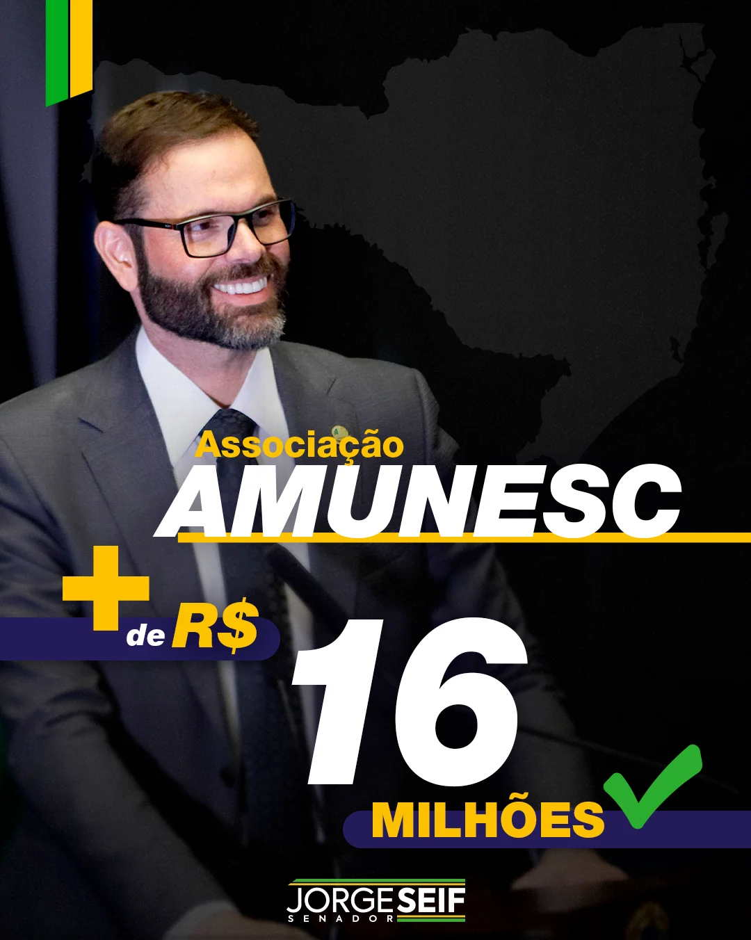 Emenda para AMUNESC - + de R$ 16 milhões