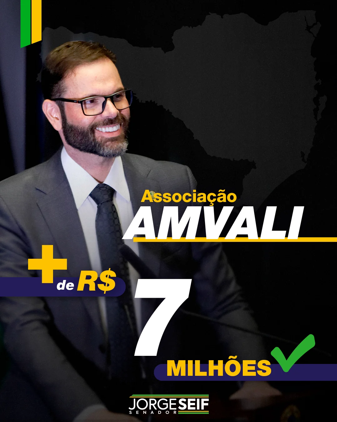 Emenda para AMVALI - + de R$ 7 milhões