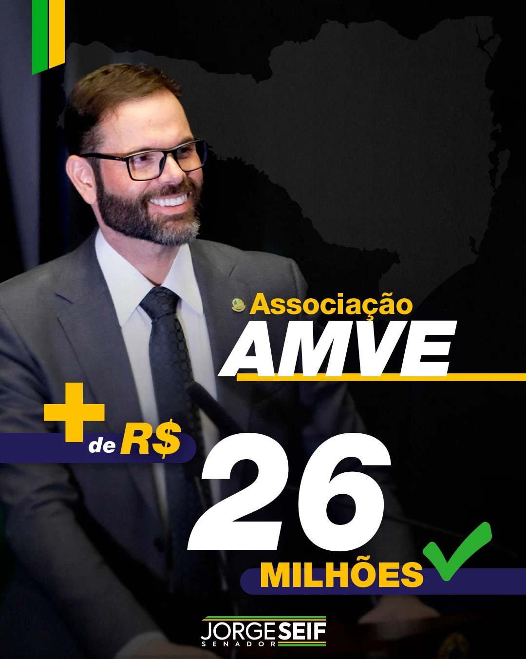 Emenda para AMVE - + de R$ 26 milhões