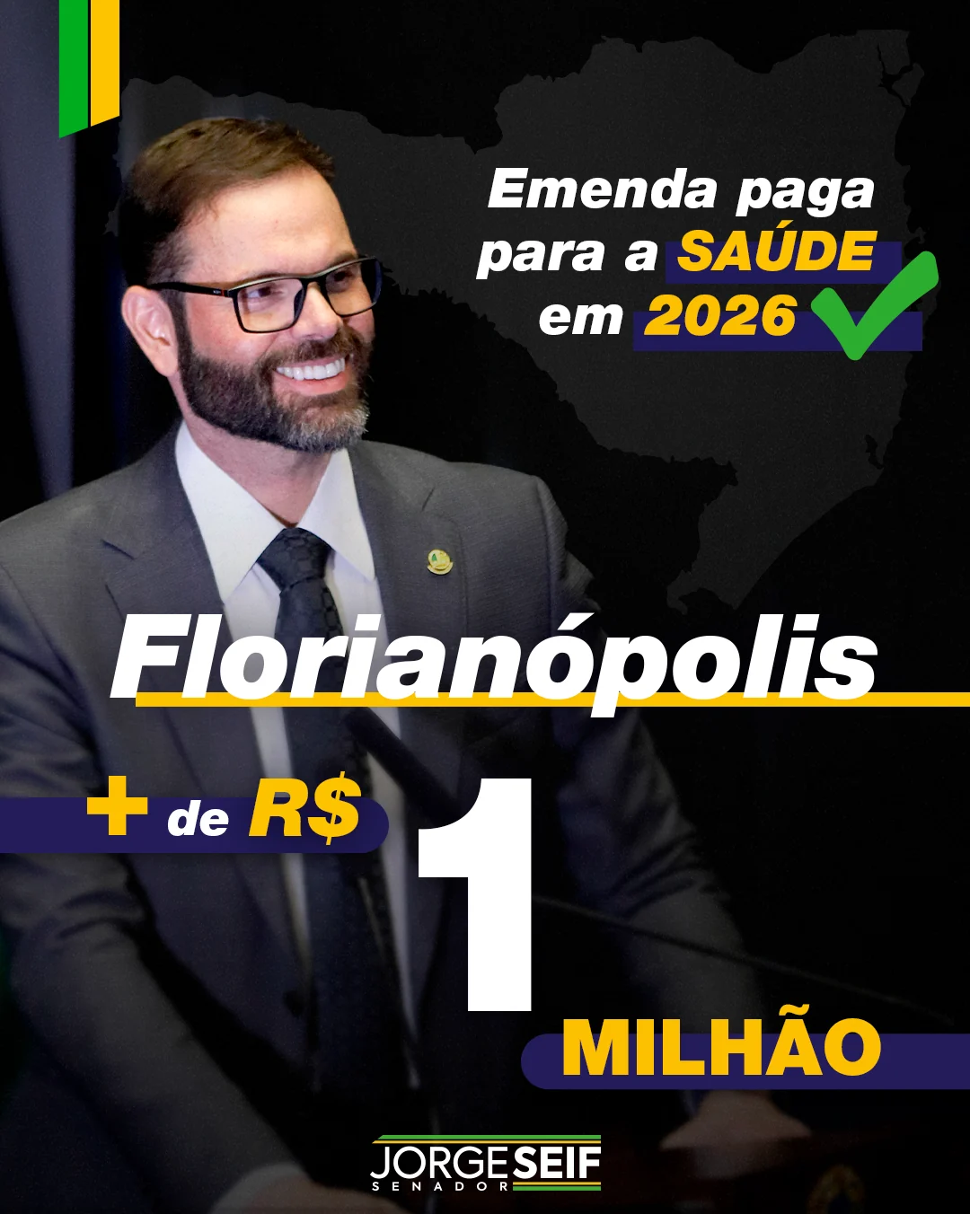 Emenda para Florianópolis - + de R$ 1 milhão