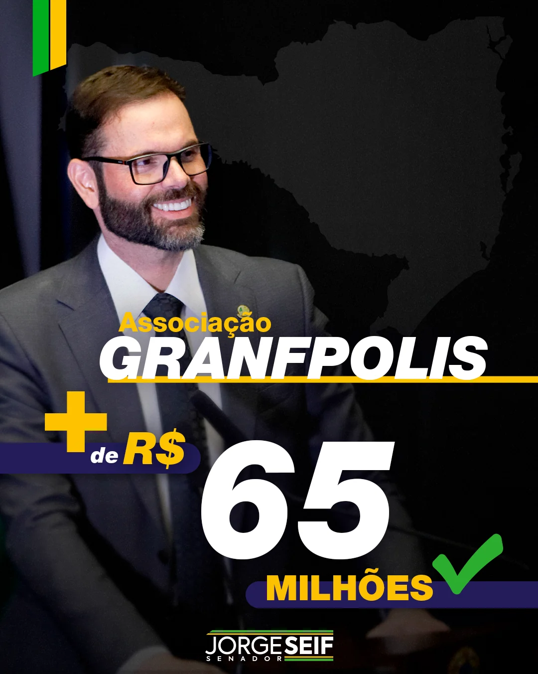 Emenda para GRANFPOLIS - + de R$ 65 milhões