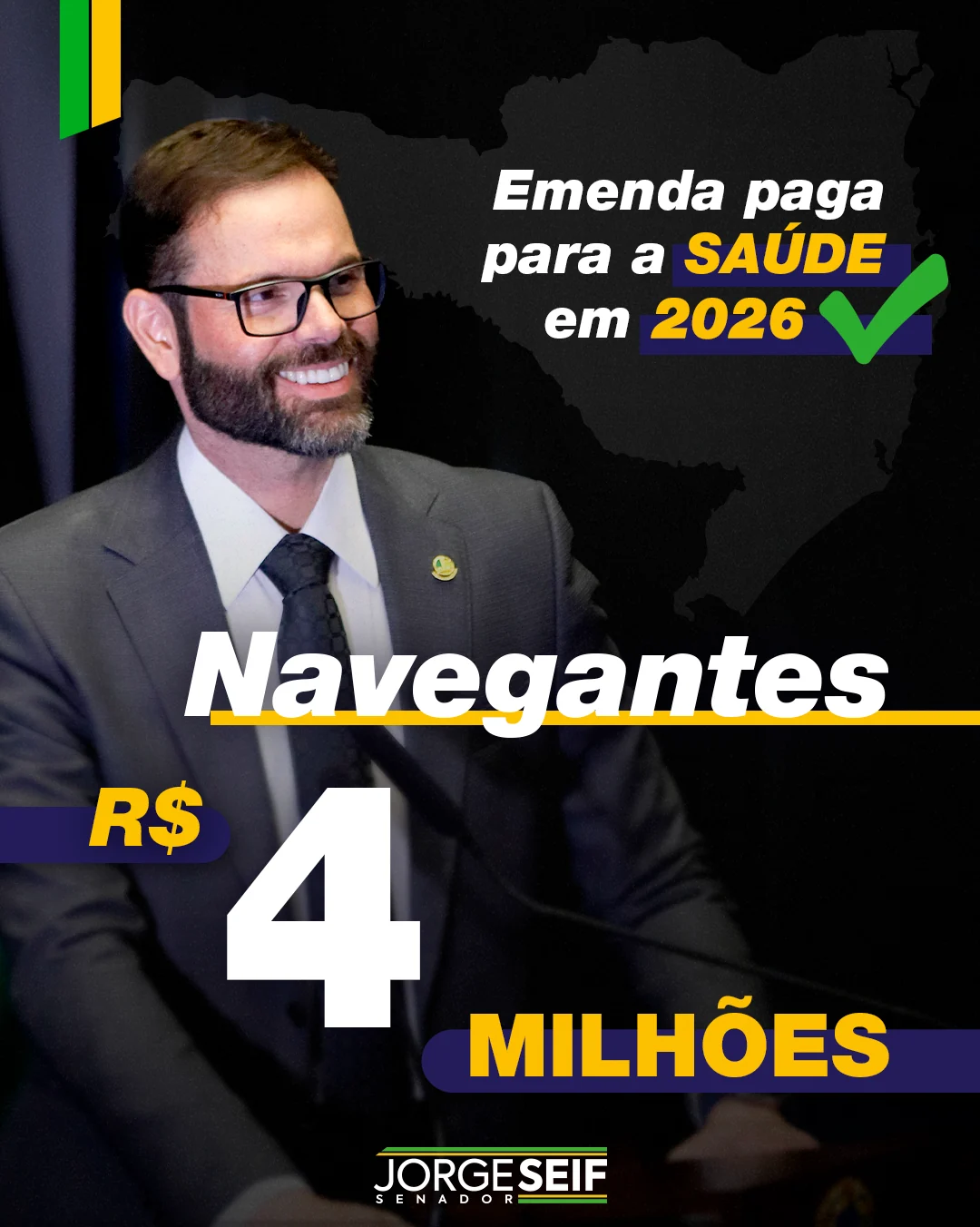 Emenda para Navegantes - R$ 4 milhões