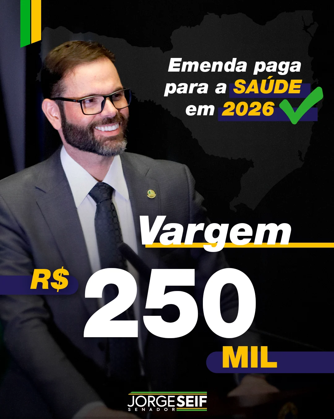 Emenda para Vargem - R$ 250 mil